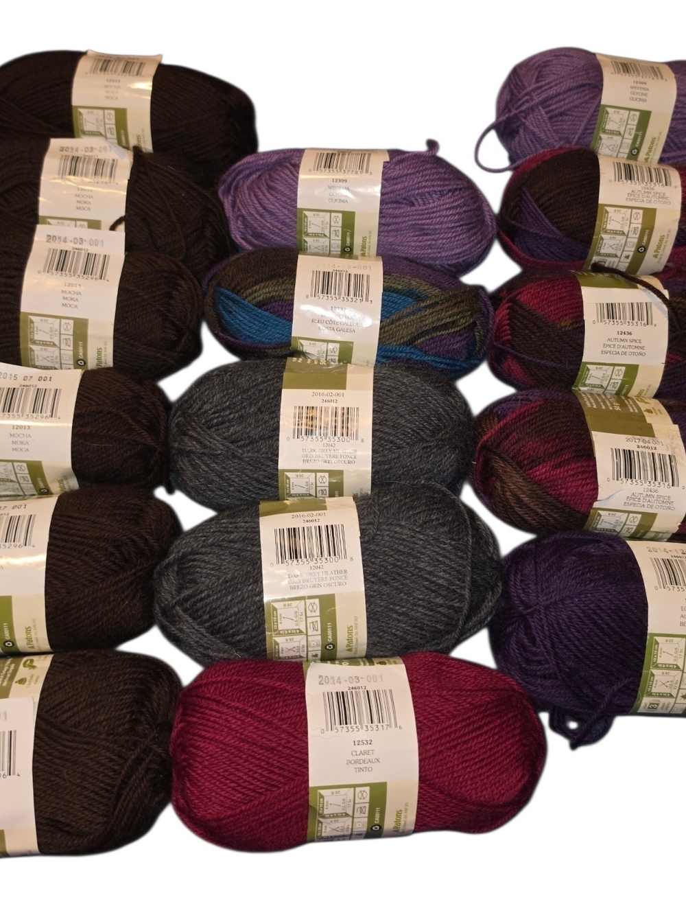Patons Classic Wool DK Superwash Yarn Lot 16 Skeins 100% Wool - Picture 7 of 7